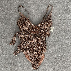 Aerie Animal Print Swimsuit medium long